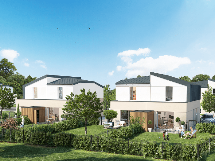 Projet immobilier de maisons neuves, quartier Beaulieu au Mans