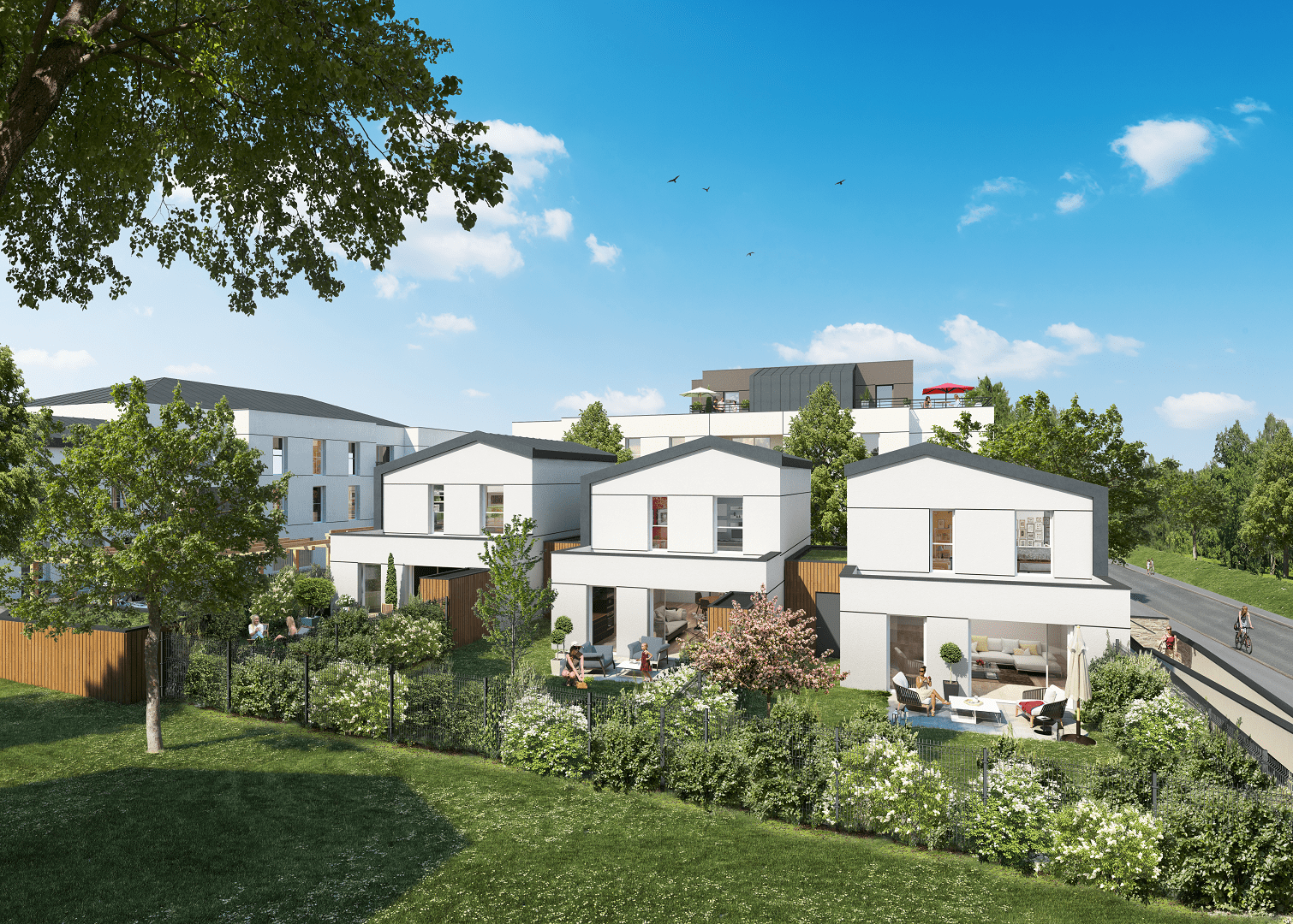 projet immobilier de maisons et d'appartements neufs à vendre, Montreuil-Juigné