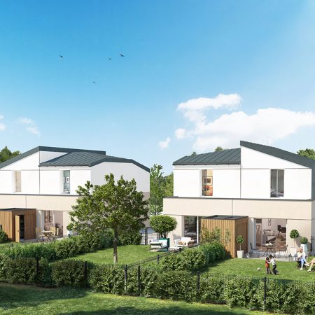 Projet immobilier de maisons neuves, quartier Beaulieu au Mans