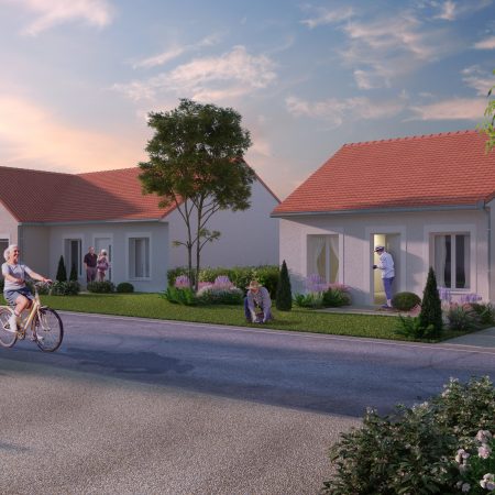 projet immobilier de village sénior, maisons à vendre neuves, Dreux